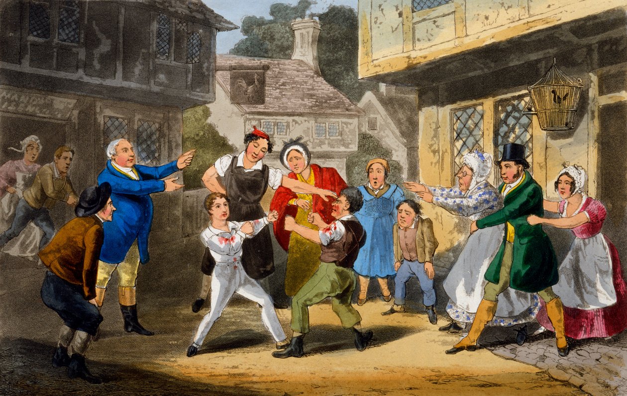 Kuvitus teoksesta "Urheilijan elämä", 1842 tekijältä Henry Thomas Alken