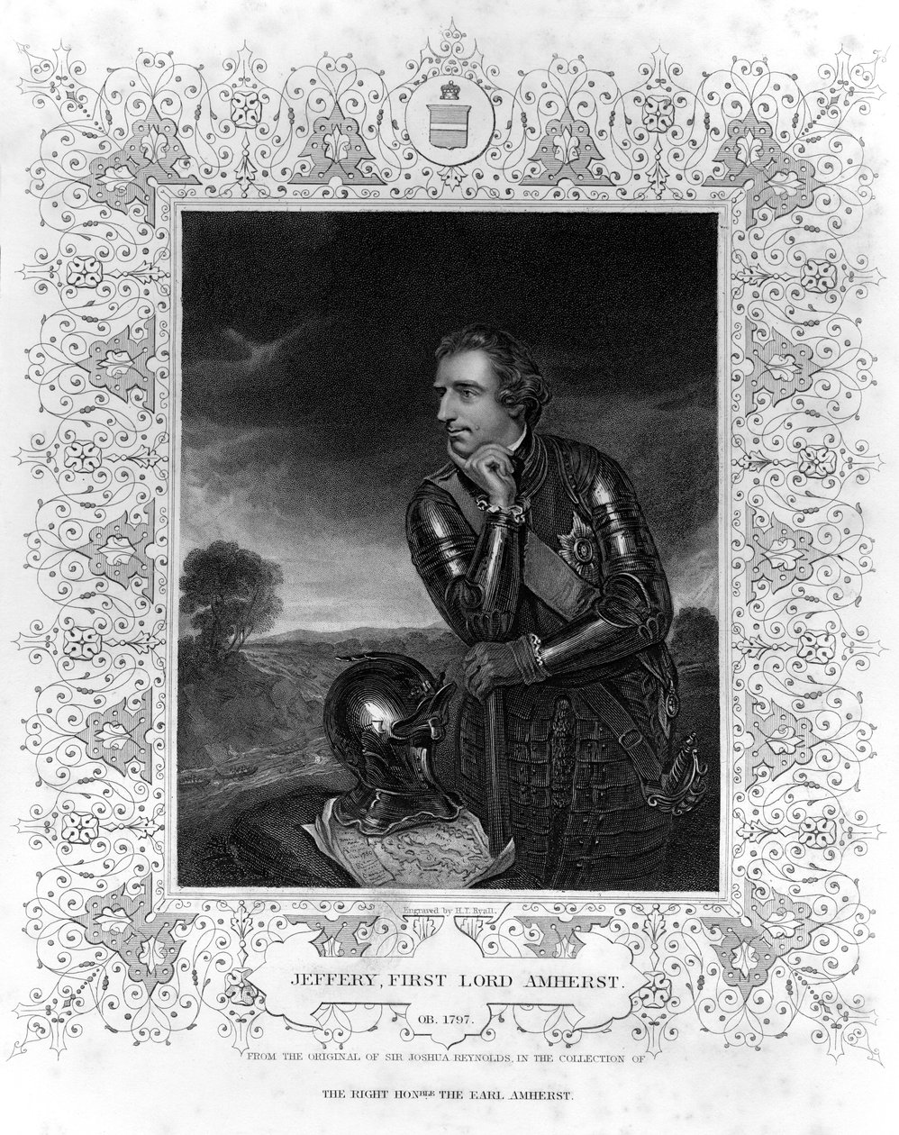 Sir Jeffrey Amherstin muotokuva tekijältä Henry Thomas Ryall