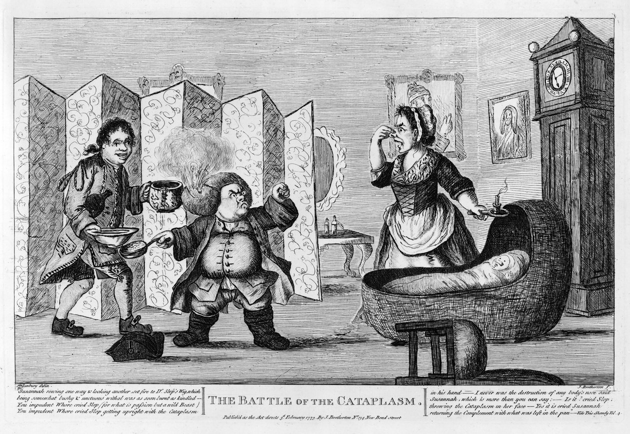 Kataplasman taistelu, pub. 1773 tekijältä Henry William Bunbury