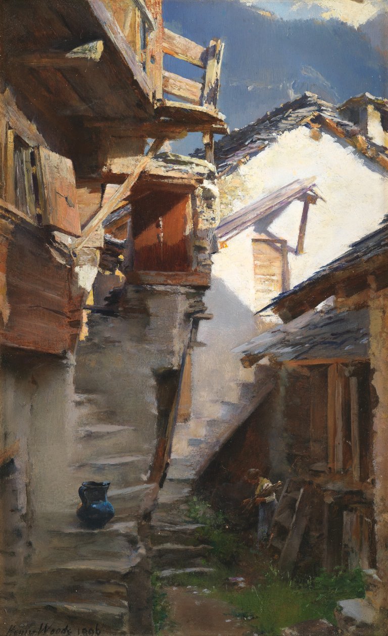 Rhônen laaksossa 1896 tekijältä Henry Woods