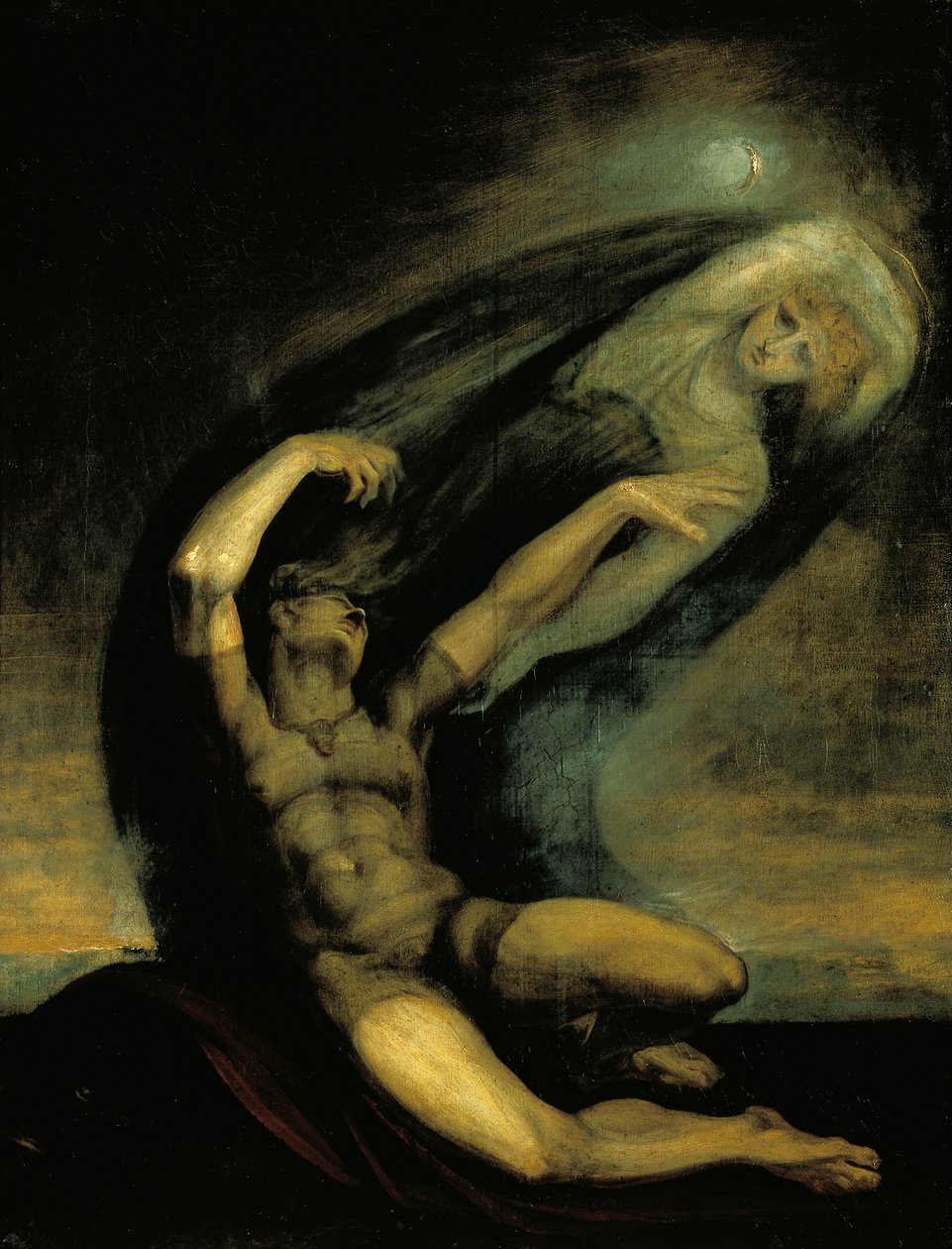 Akhilleus yrittää tarttua Patrokloksen varjoon tekijältä Johann Heinrich Füssli