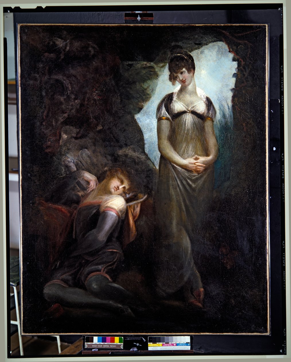 Nuori Milton, noin 1796-99 (öljy kankaalle). tekijältä Henry (1741 1825) Fuseli