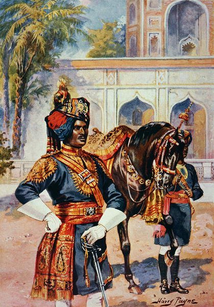 Intian keisarillinen kadetti (väri litho) tekijältä Henry Payne