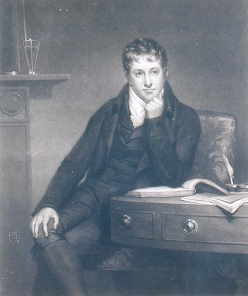 Sir Humphry Davy (1778-1829), kaiverrus S.W. Reynolds tekijältä Henry (after) Howard