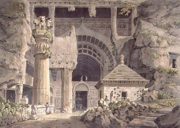Muinaiset kaivaukset Carlissa, levy XIV, kaiverrus Daniel Havell (1785-1826) 1809 (kaiverrus) tekijältä Henry (after) Salt