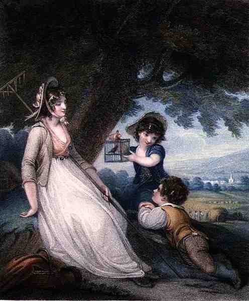 Innocent Captivation, kaiverrettu ja pubi. Anthony Cardon (1772-1813) tekijältä Henry (after) Singleton