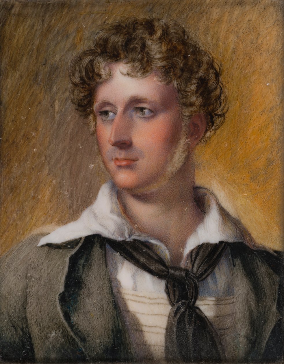Vara-amiraali Honorin muotokuva. Charles Bridgeman, n. 1817-1860 (öljy norsunluulle) tekijältä Henry (circle of) Collen