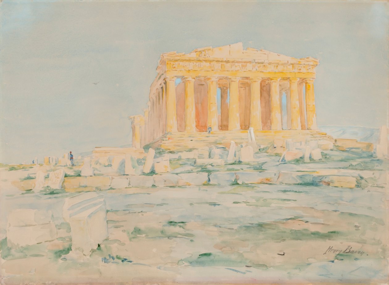 Parthenon, läntinen julkisivu, n.d. tekijältä Henry Bacon