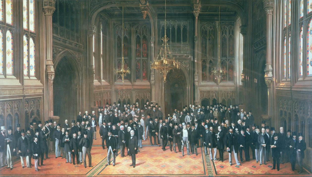 Jäsenten aula, parlamenttitalo, 1872-1873 tekijältä Henry Barraud