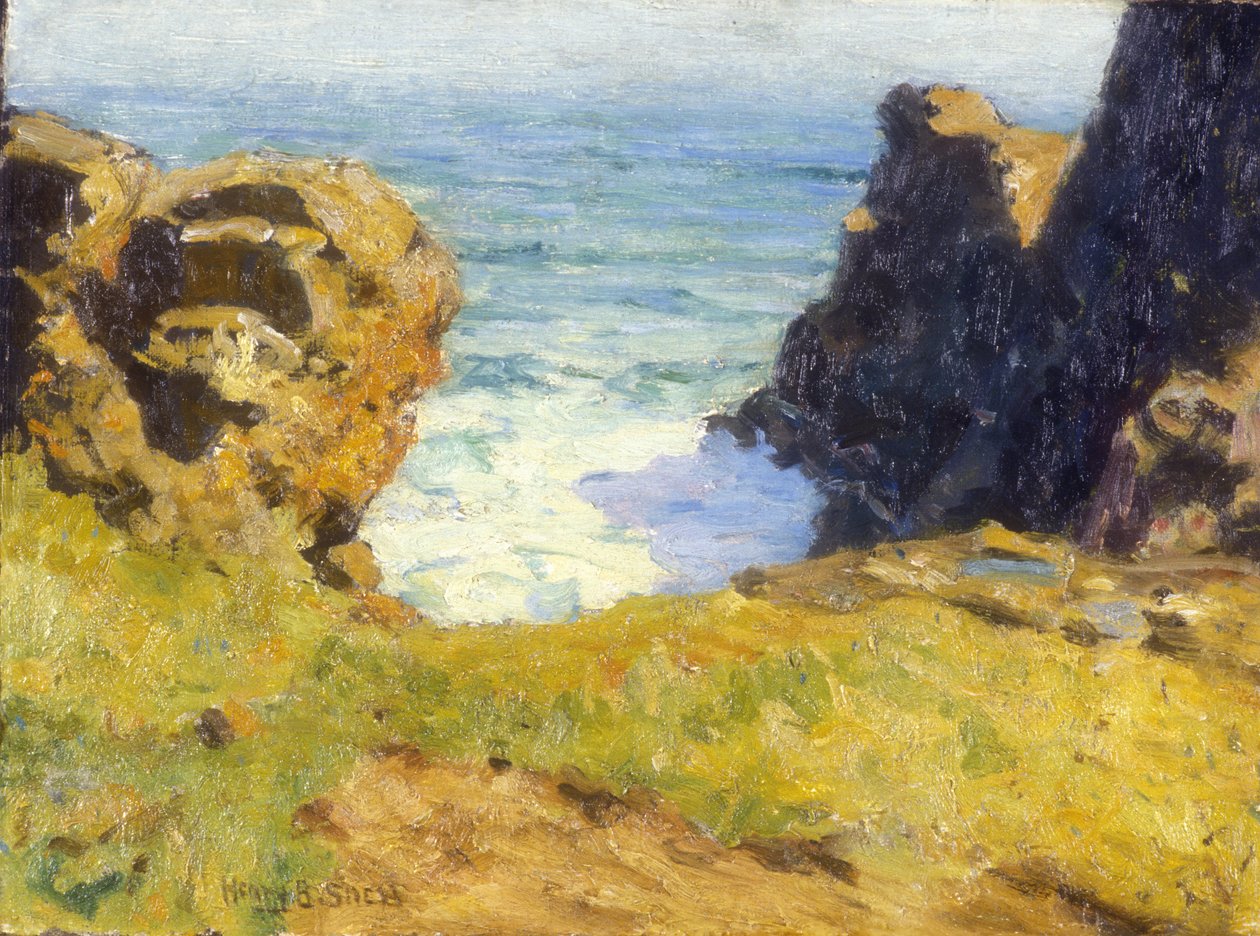 Near St. Ives, Cornwall, n. 1914 (öljy kankaalle) tekijältä Henry Bayley Snell