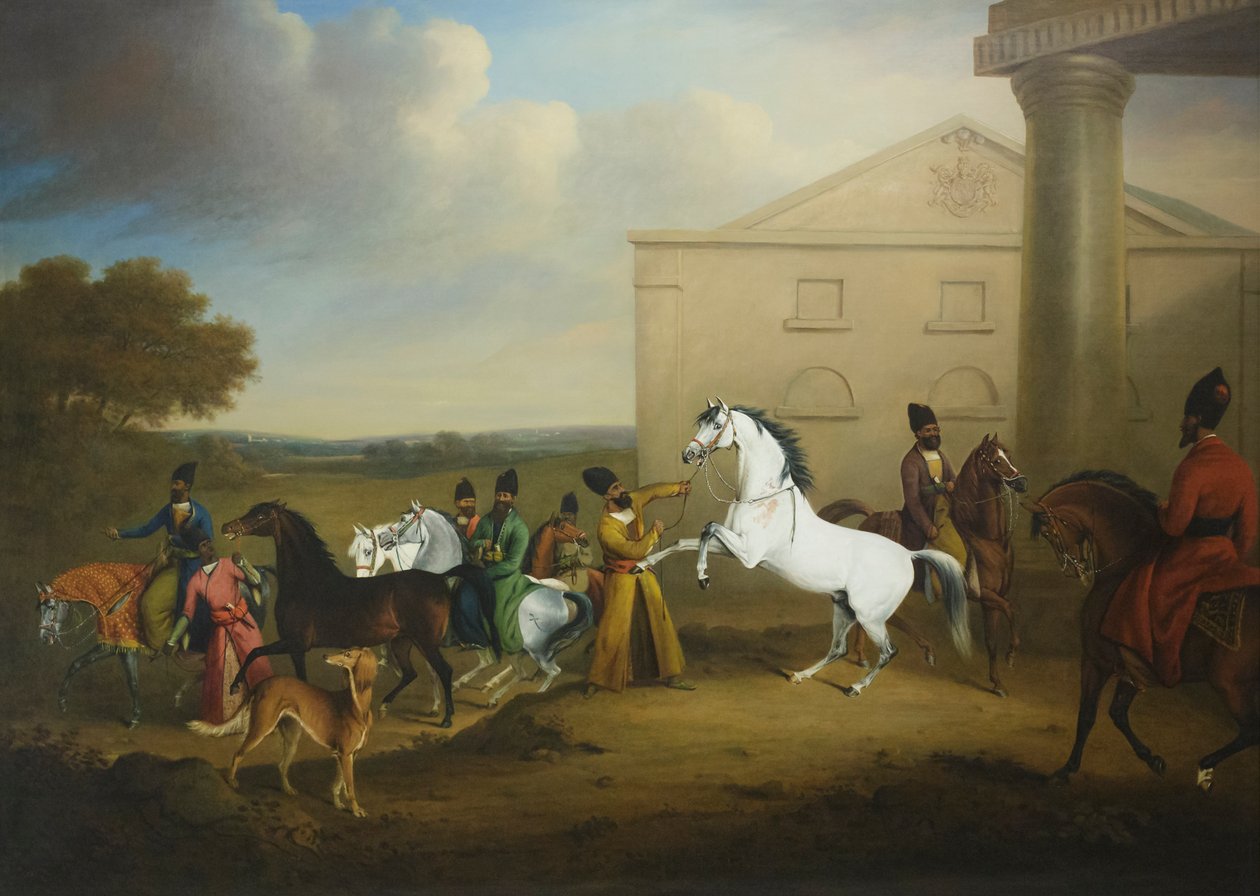 Yrjö IV:n persialaiset hevoset, Henry B Chalon (öljy kankaalle) tekijältä Henry Bernard Chalon
