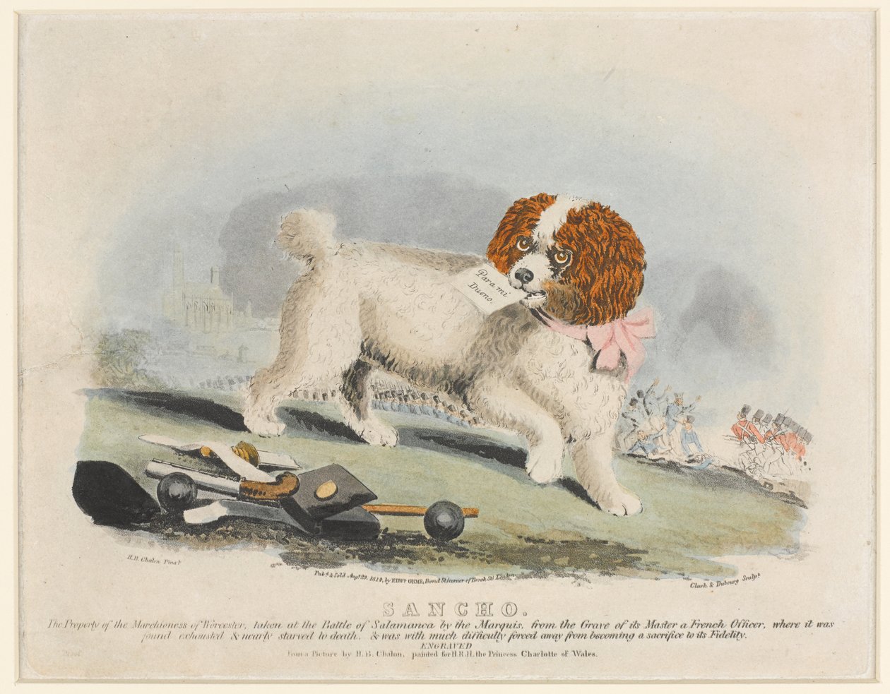 ?Sancho?, Salamancan taistelu, 1812 tekijältä Henry Bernard Chalon