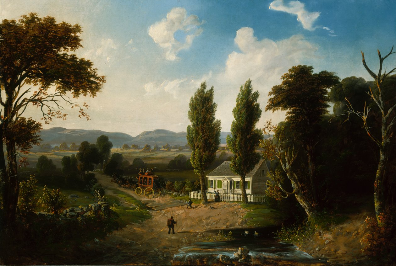 Maisema Stagecoachilla, 1856. tekijältä Henry Boese