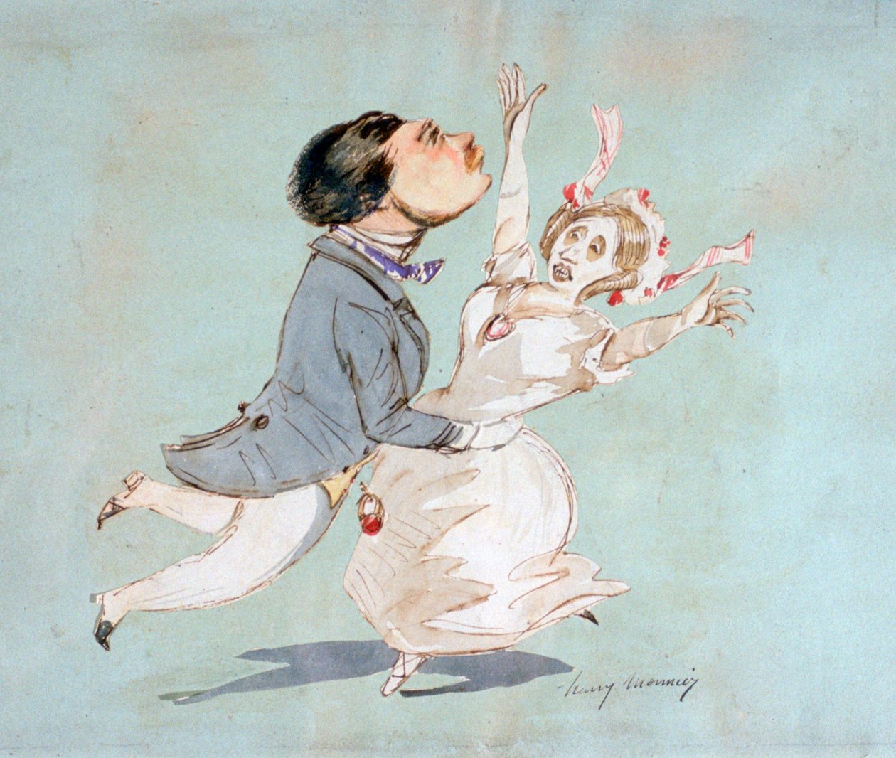 Pariskunta, 1825-1877 tekijältä Henry Bonaventure Monnier