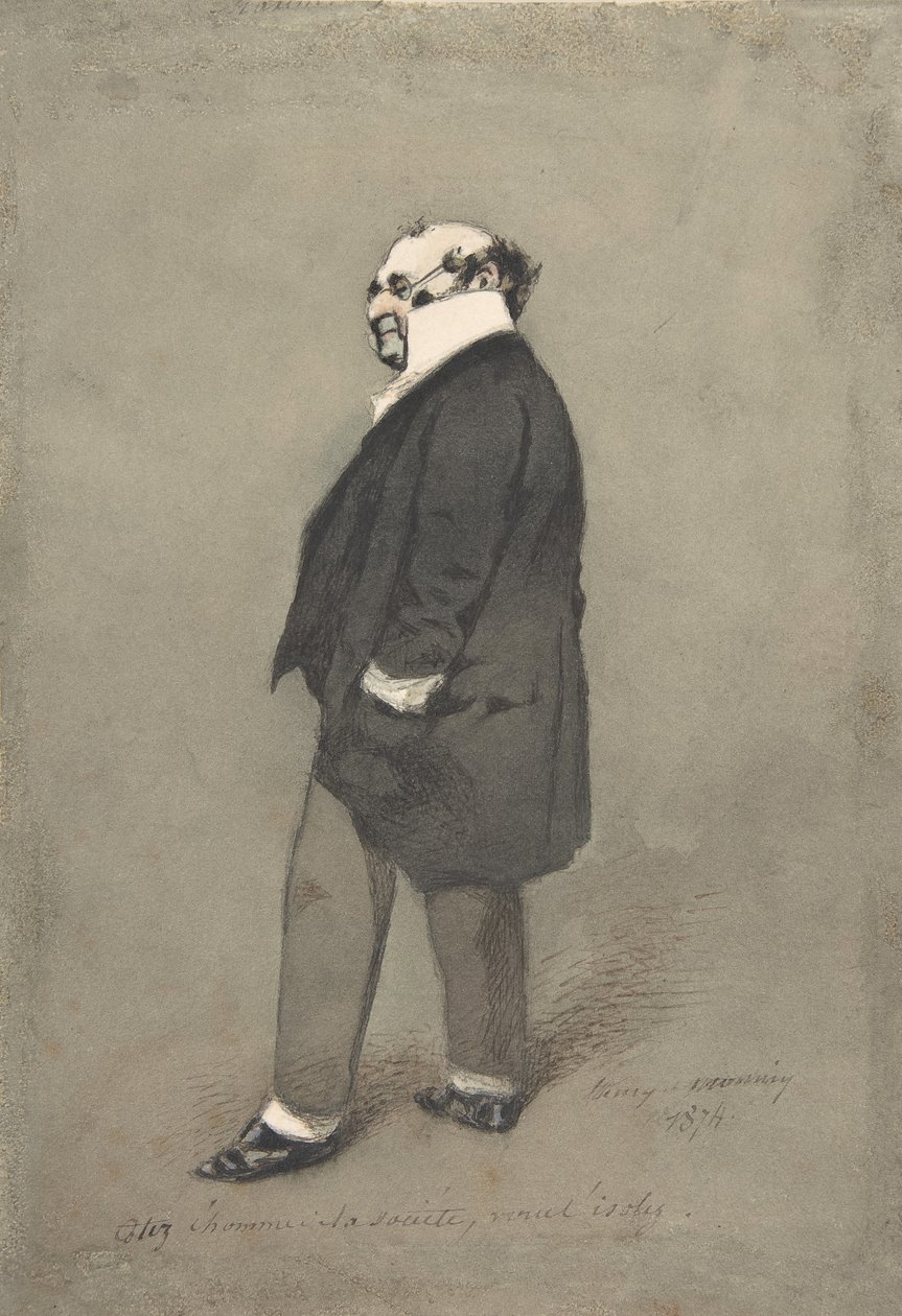 The Society Man Monsieur Joseph Prudhomme, 1874. tekijältä Henry Bonaventure Monnier