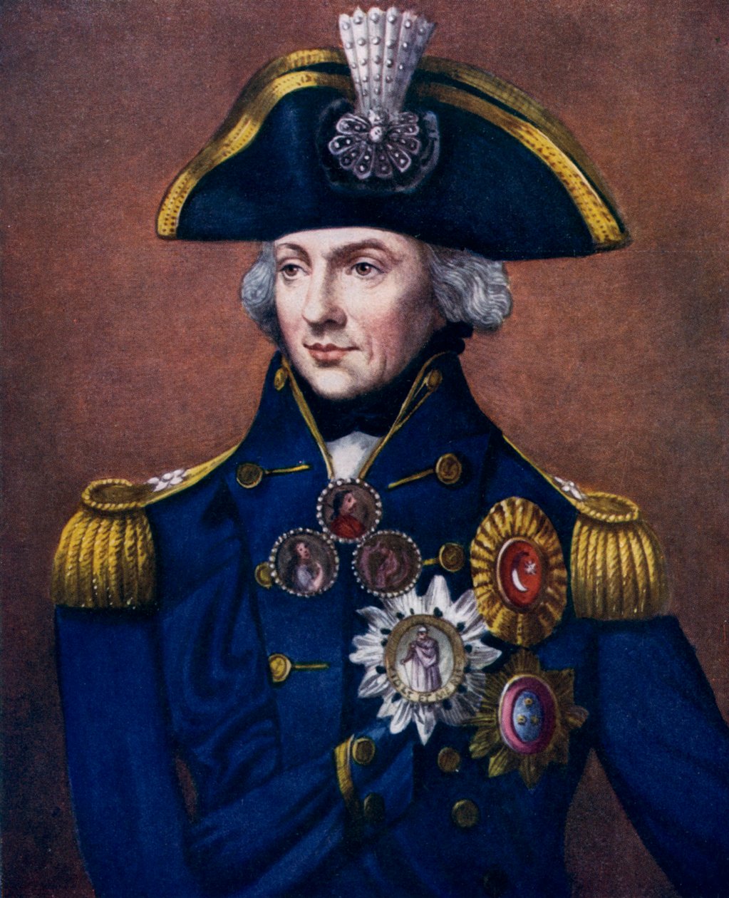 "Amiraali Sir Horatio Nelson", 1798-1799, c1920 tekijältä Henry Bone