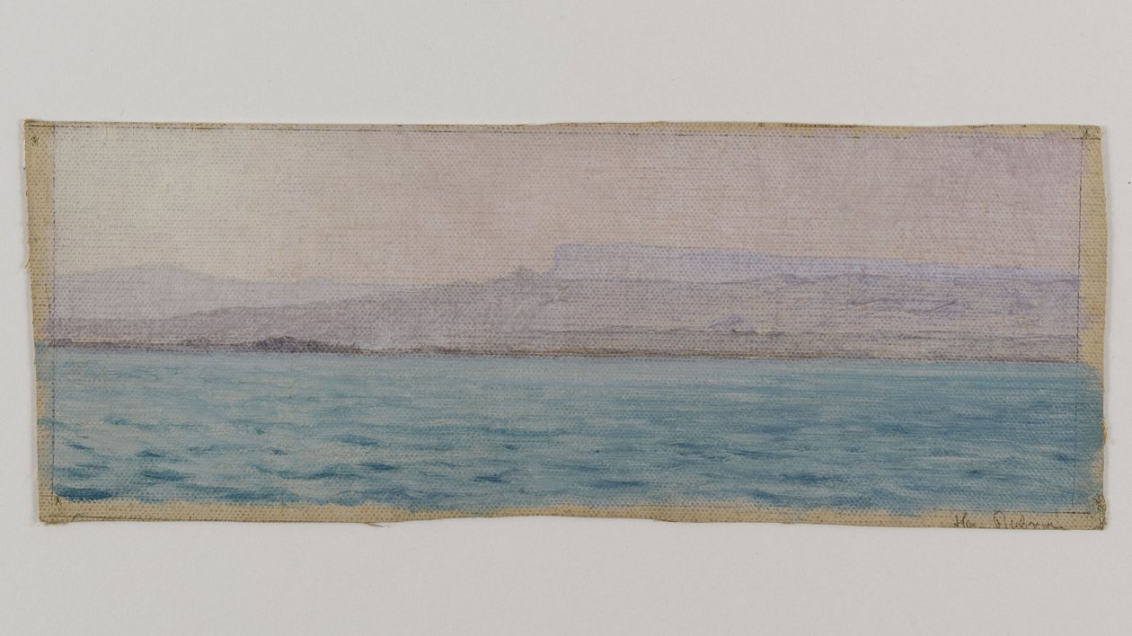 Niilin ranta, Egypti, n. 1891 (öljy kankaalle) tekijältä Henry Brokman Knudsen