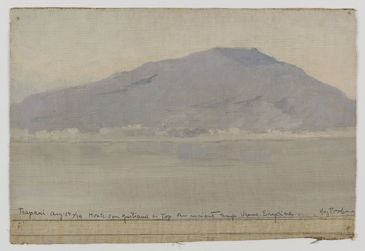 Trapani, Monte San Giuliano (Sisilia), vuonna 1899 (öljy kankaalle) tekijältä Henry Brokman Knudsen