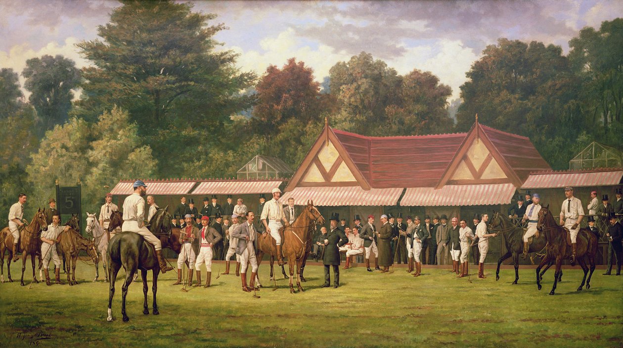 Polo Hurlinghamissa, 1890 tekijältä Henry Brooks