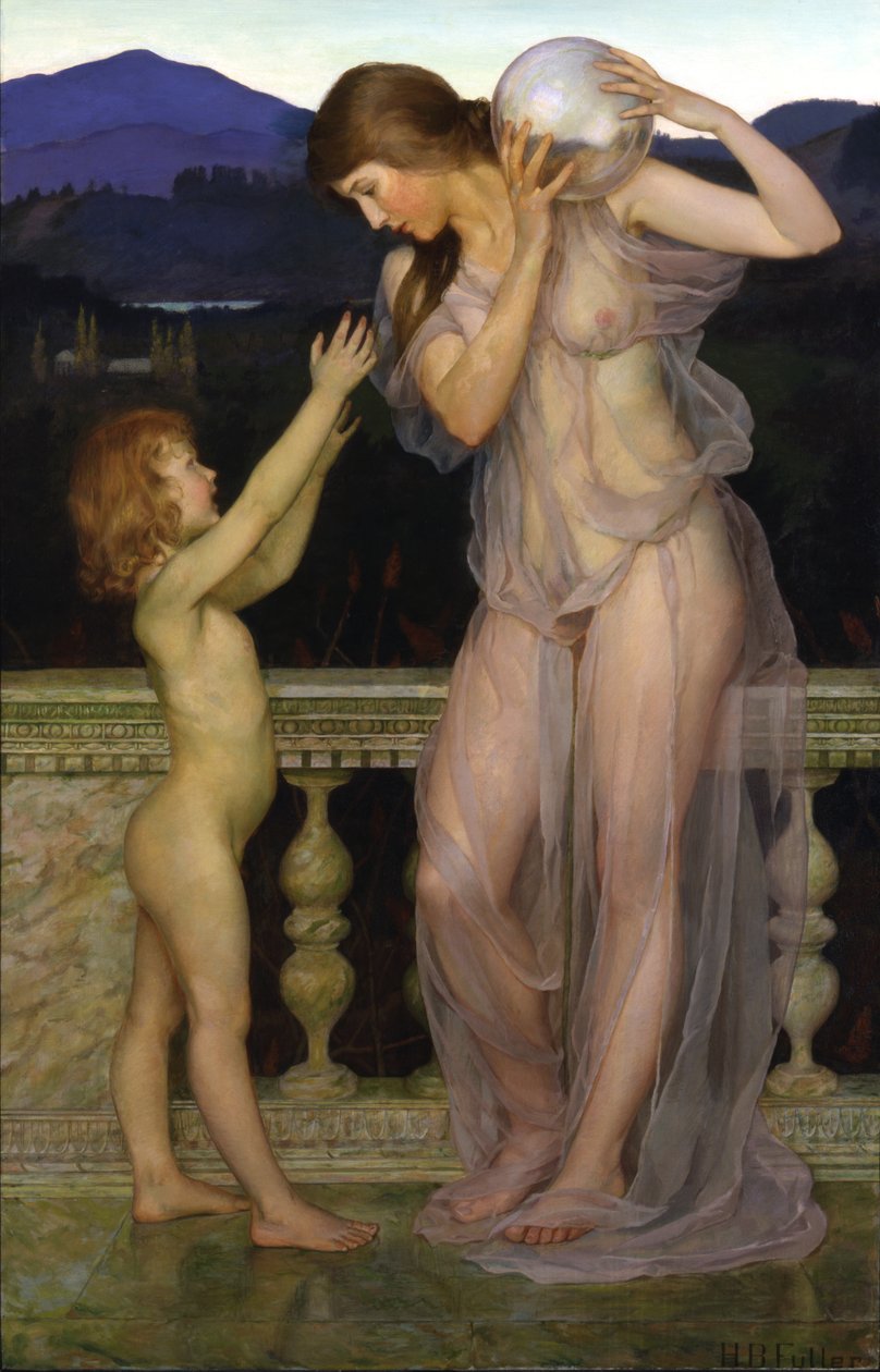 Illusions, n. 1900 (öljy kankaalle) tekijältä Henry Brown Fuller