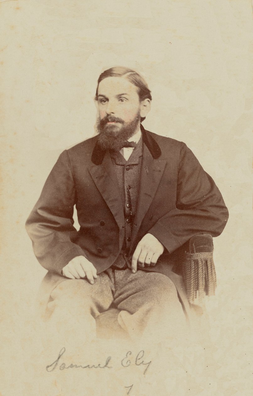 Carte-de-visite Retrat de Samuel Ely, 1862-1869. finlandès tekijältä Henry C. Phillips