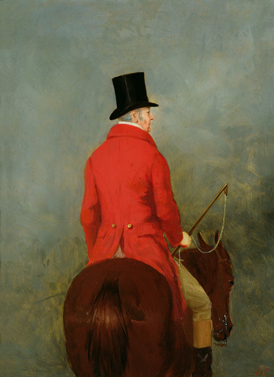 Thomas Cholmondeleyn, ensimmäisen lordi Delameren, muotokuva hänen Hunterista: Tutkimus "The Cheshire Hunt at Tatton Park" tekijältä Henry Calvert