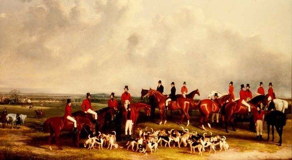 The Meet of the Buck Hounds, n. 1845 tekijältä Henry Calvert