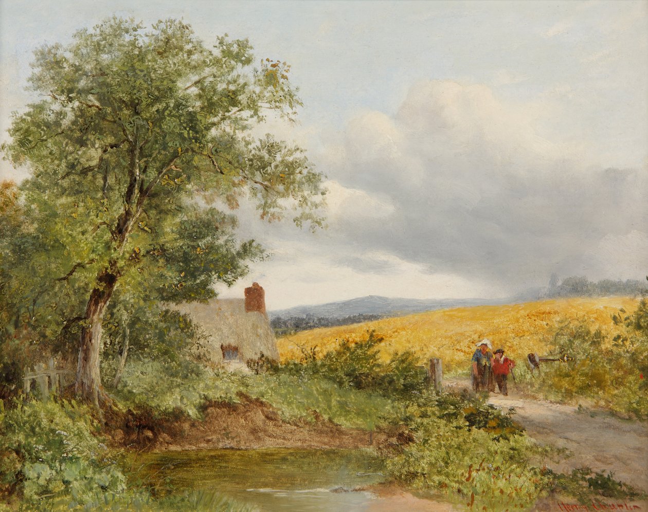 Malvernin lähellä, Worcestershire, 1873 tekijältä Henry Chaplin