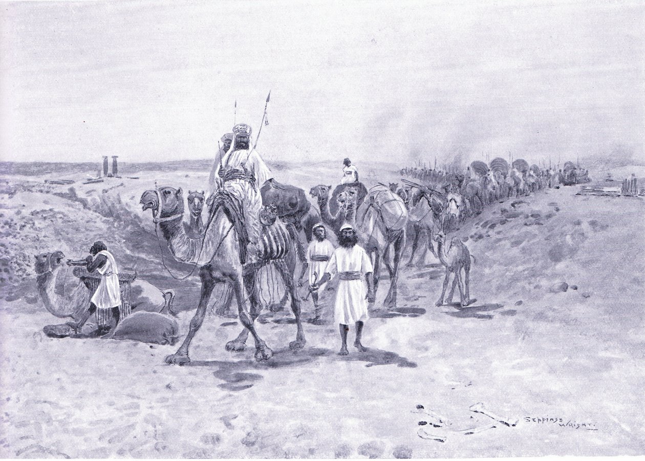Soloman lähettää lahjoja Hiramille tekijältä Henry Charles Seppings Wright