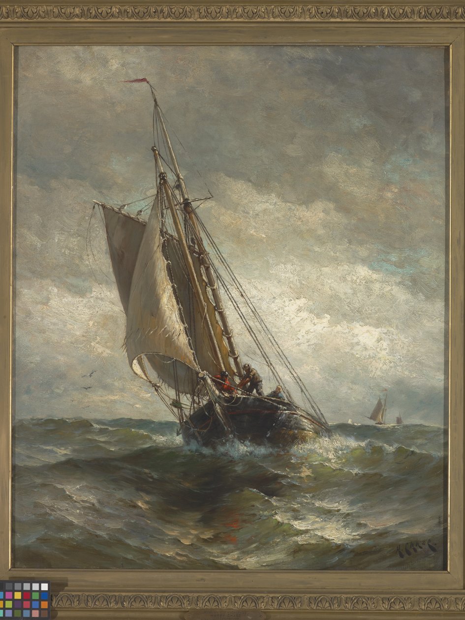Running For Anchorage (óleo sobre tela) finlandês tekijältä Henry Chase