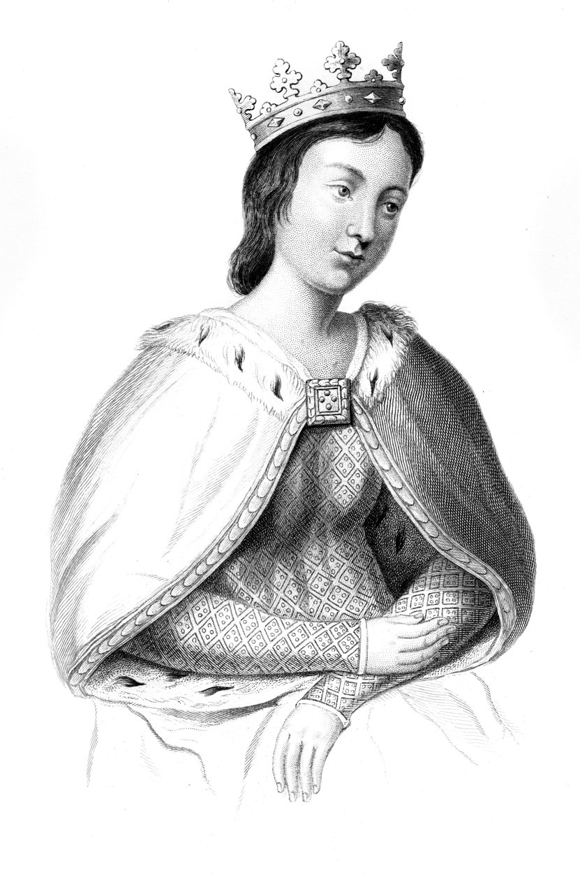 Eleanor of Provence c1223-1291, 1851. tekijältä Henry Colburn