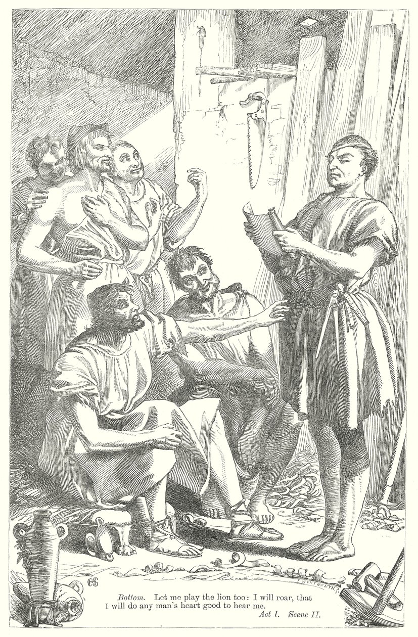 Juhannusyön unelma (kaiverrus) tekijältä Henry Courtney (after) Selous