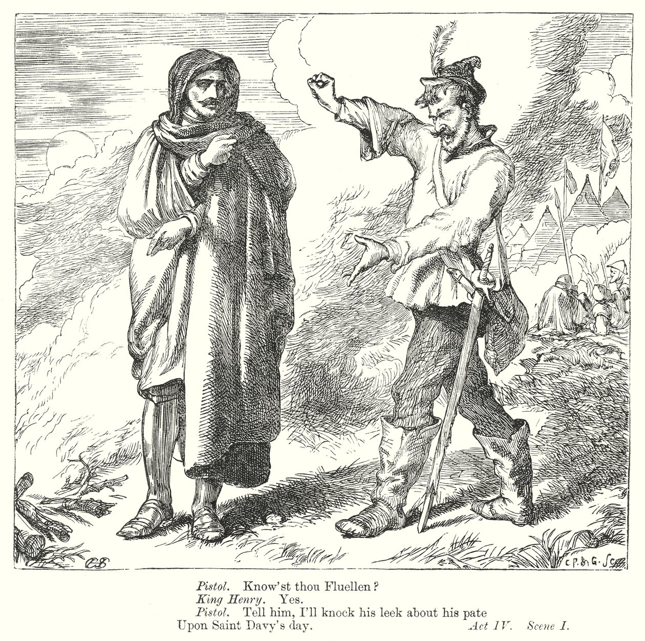 Kuningas Henrik V (kaiverrus) tekijältä Henry Courtney (after) Selous