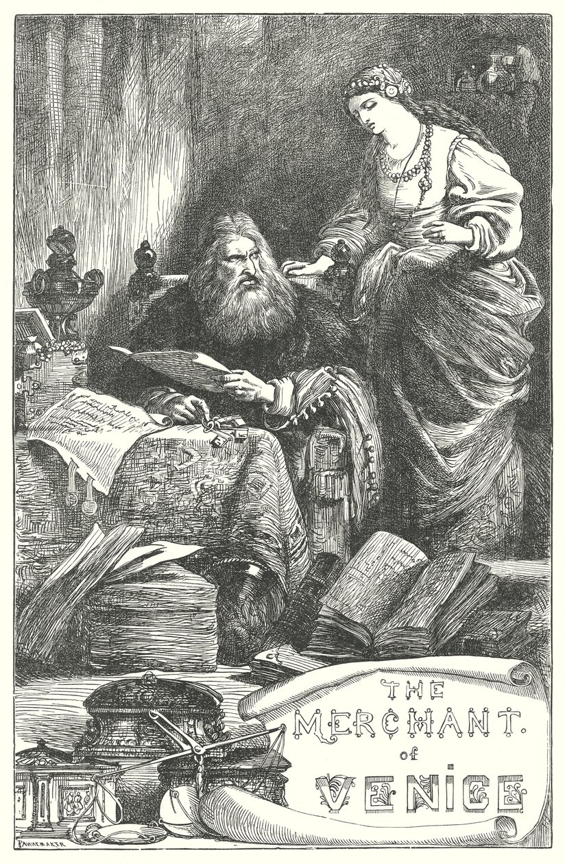 Venetsian kauppias (kaiverrus) tekijältä Henry Courtney (after) Selous