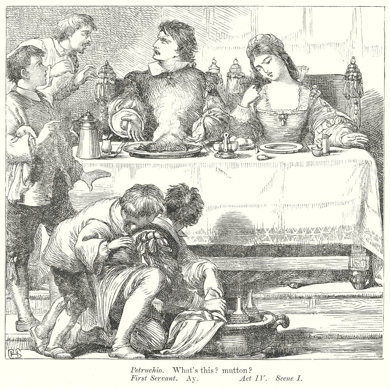 The Taming of the Shrew (kaiverrus) tekijältä Henry Courtney (after) Selous