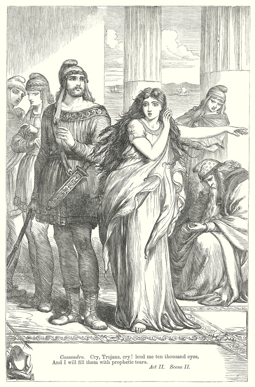 Troilus ja Cressida (kaiverrus) tekijältä Henry Courtney (after) Selous