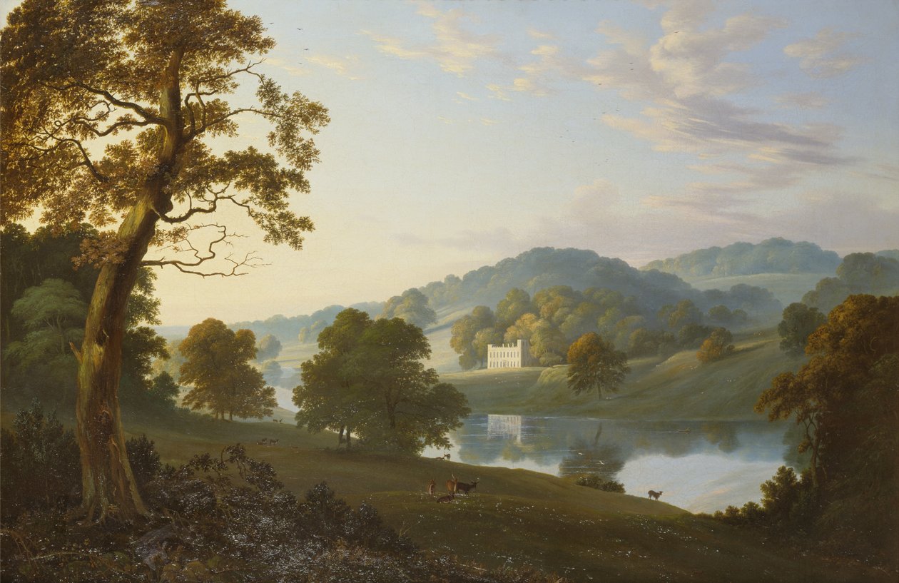 Great Barr Hall, Staffordshire (öljy kankaalle) tekijältä Henry Curzon Allport