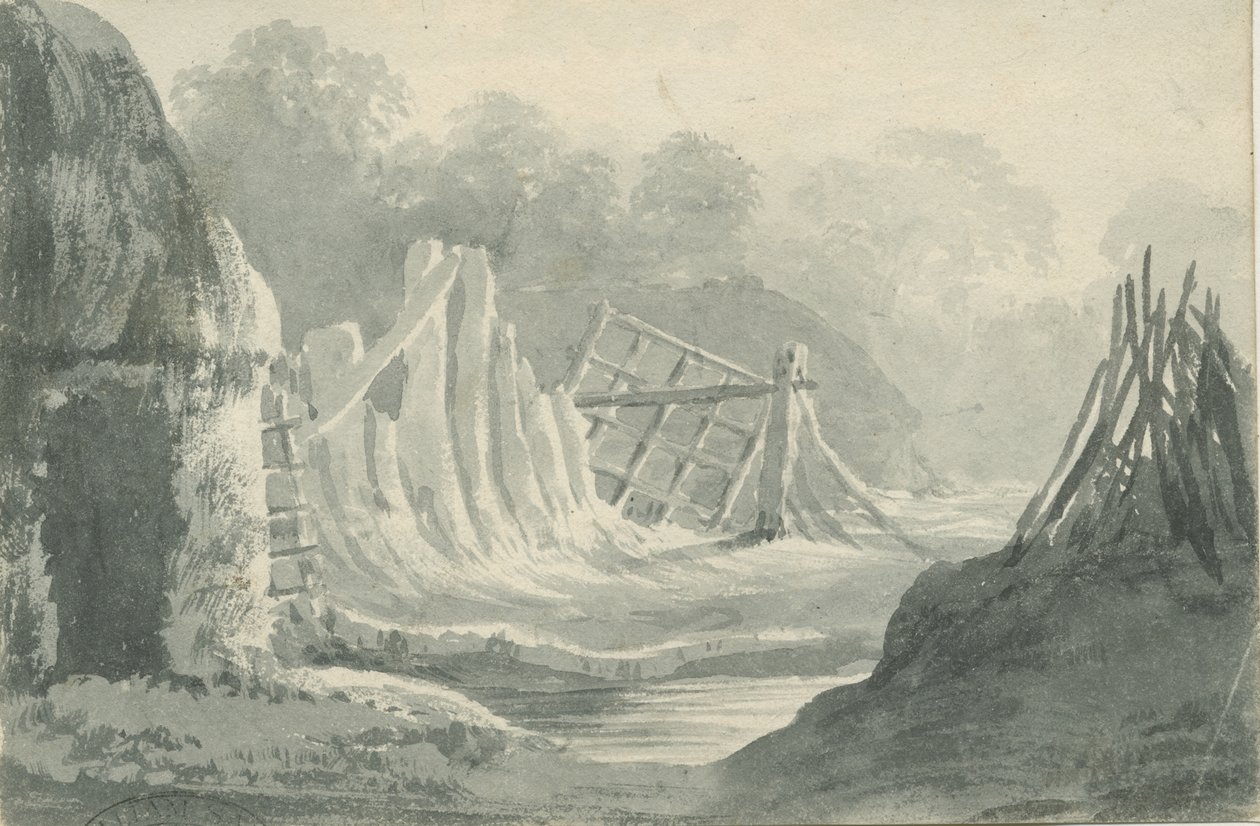 Lichfield - Editial: seepia pesupiirustus, nd [1788-1855] (piirustus) tekijältä Henry Curzon Allport