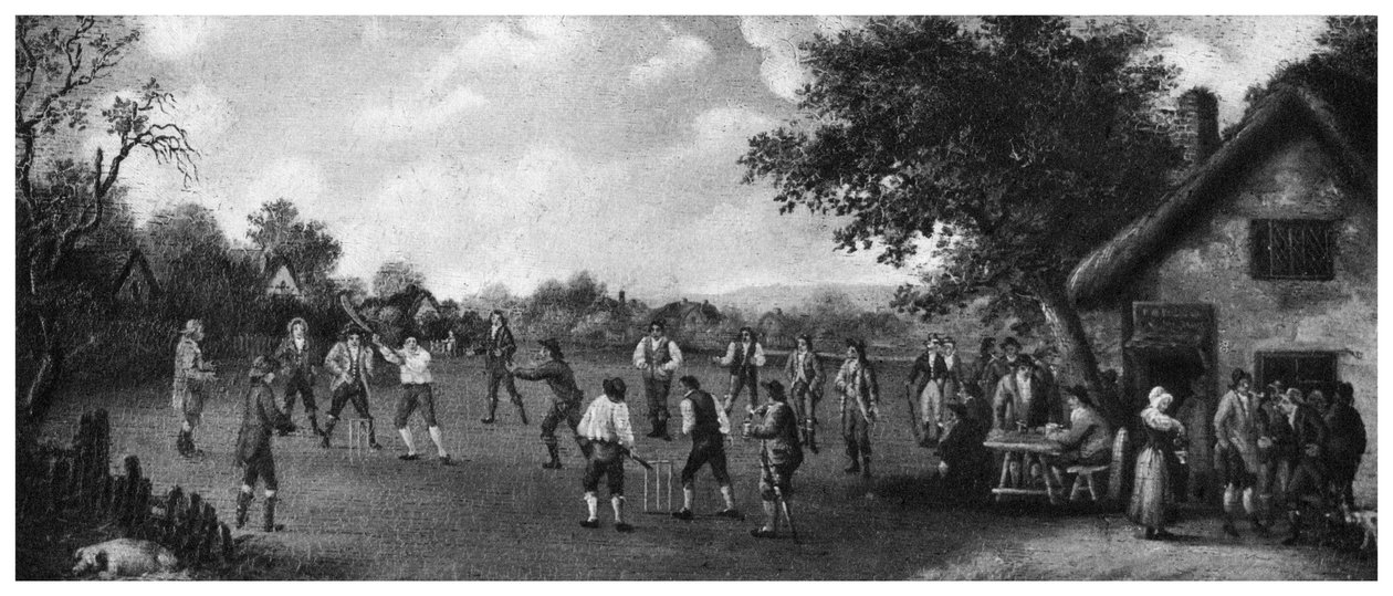 Maalaiskrikettiottelu, 1800-luku 1912. tekijältä Henry Dixon