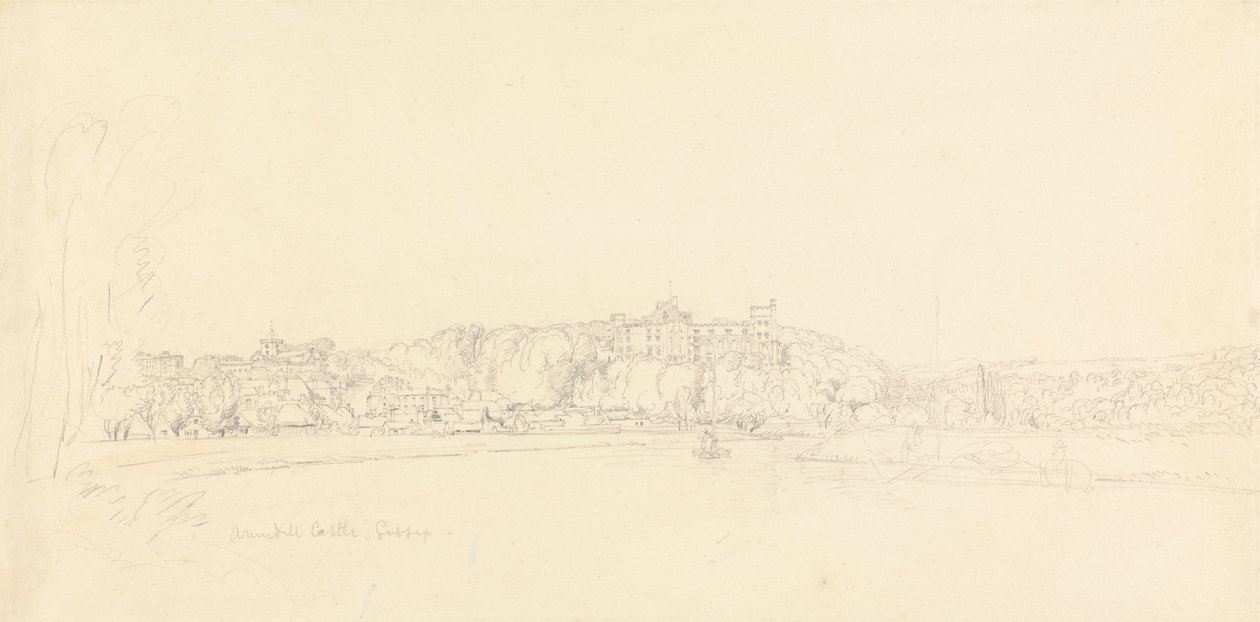 Arundelin linna, Sussex tekijältä Henry Edridge