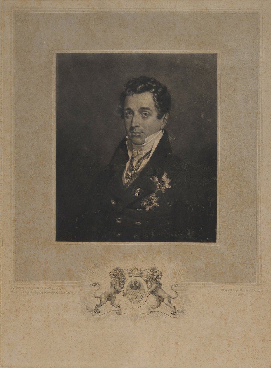 Kyrill Alexandrovich Naryshkinin muotokuva 1786-1838 tekijältä Henry Edward Dawe