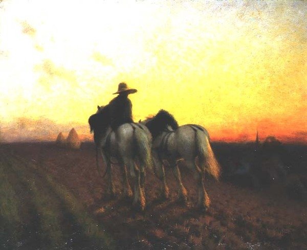 Paluu auringonlaskun aikaan tekijältä Henry Edward Detmold