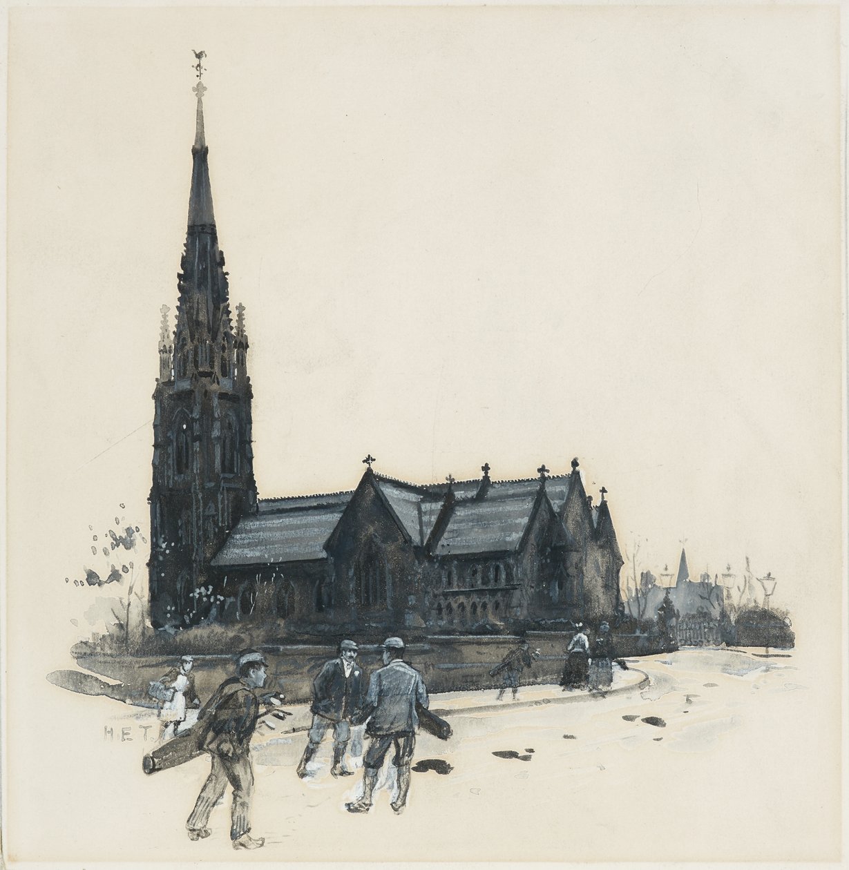 Broughton Parkin seurakunnan kappeli tekijältä Henry Edward Tidmarsh