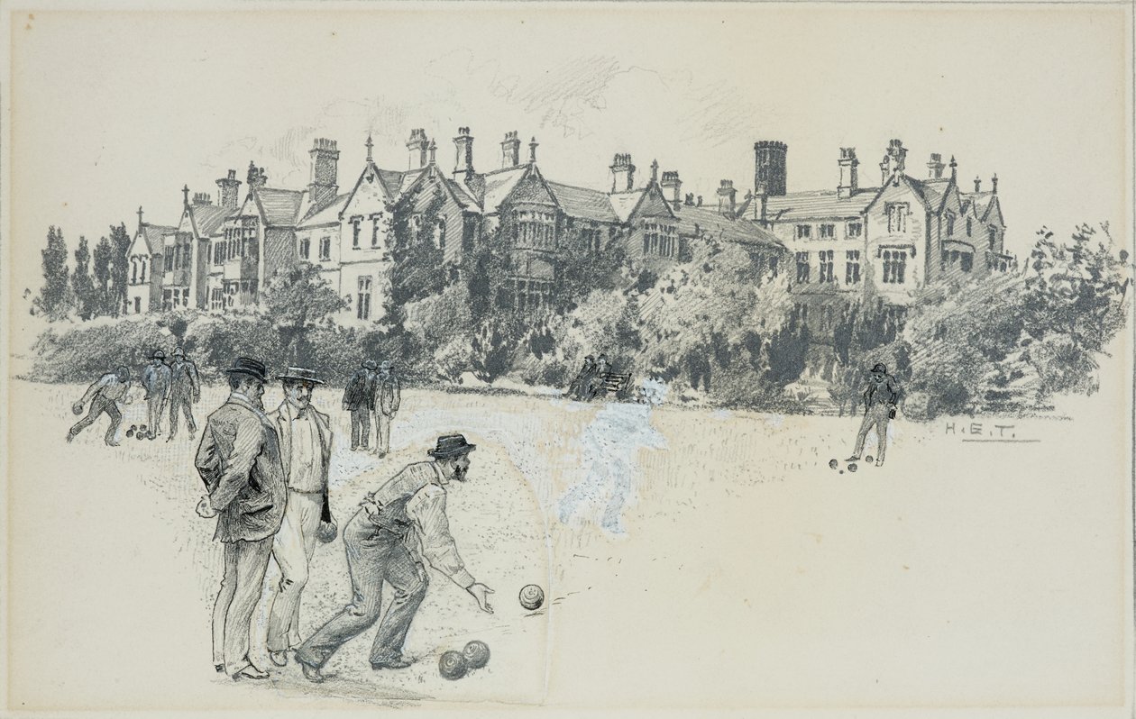 Cheadle Asylum Bowling Greenistä tekijältä Henry Edward Tidmarsh