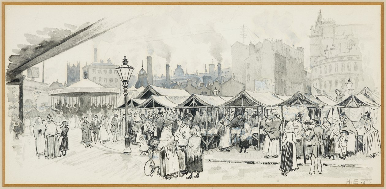 Flat Iron Market, Salford tekijältä Henry Edward Tidmarsh