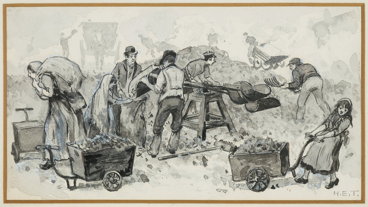 Koksin myynti kaasutehtaalla tekijältä Henry Edward Tidmarsh