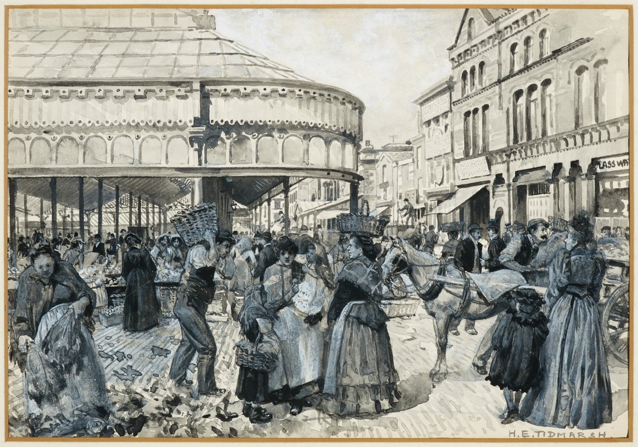 Smithfield Market Oak Streetiltä tekijältä Henry Edward Tidmarsh