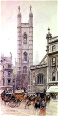 St Mary Aldermary, Queen Victoria Street tekijältä Henry Edward Tidmarsh