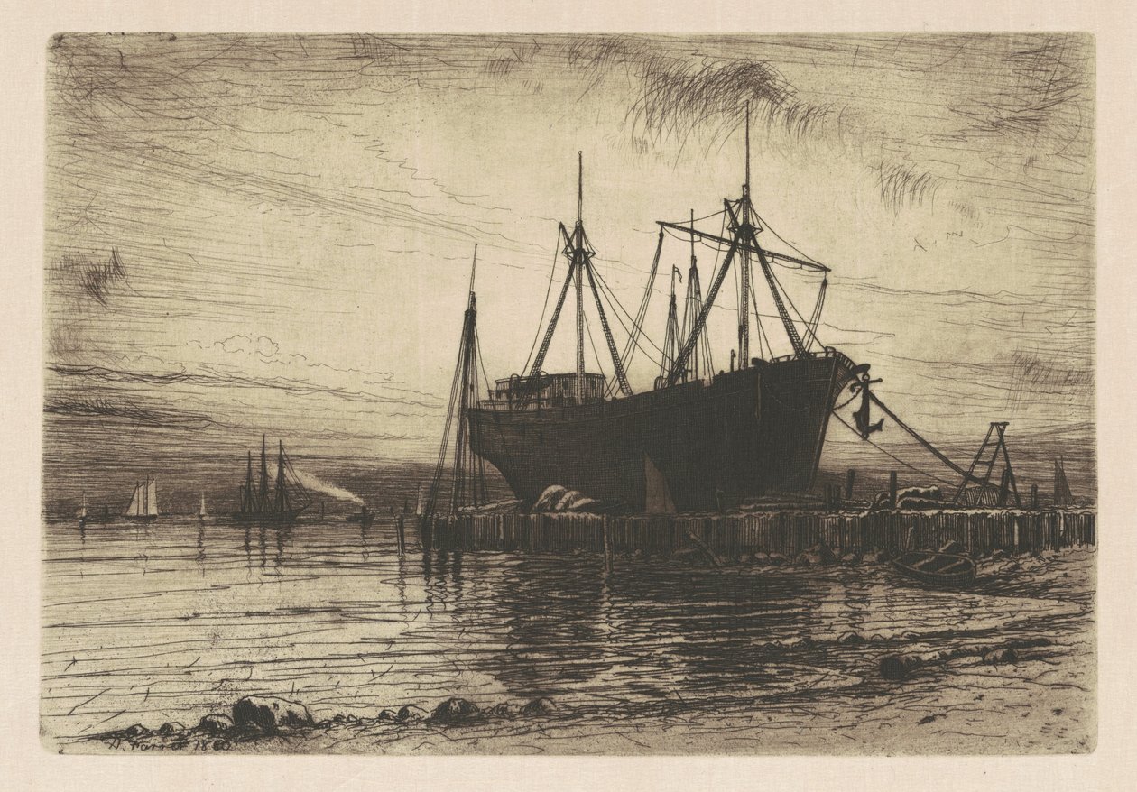 Auringonlasku - Gowanus Bay tekijältä Henry Farrer