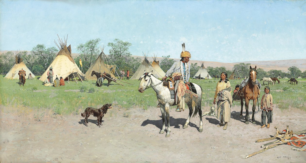 Laitumella New, 1895 tekijältä Henry Francois Farny